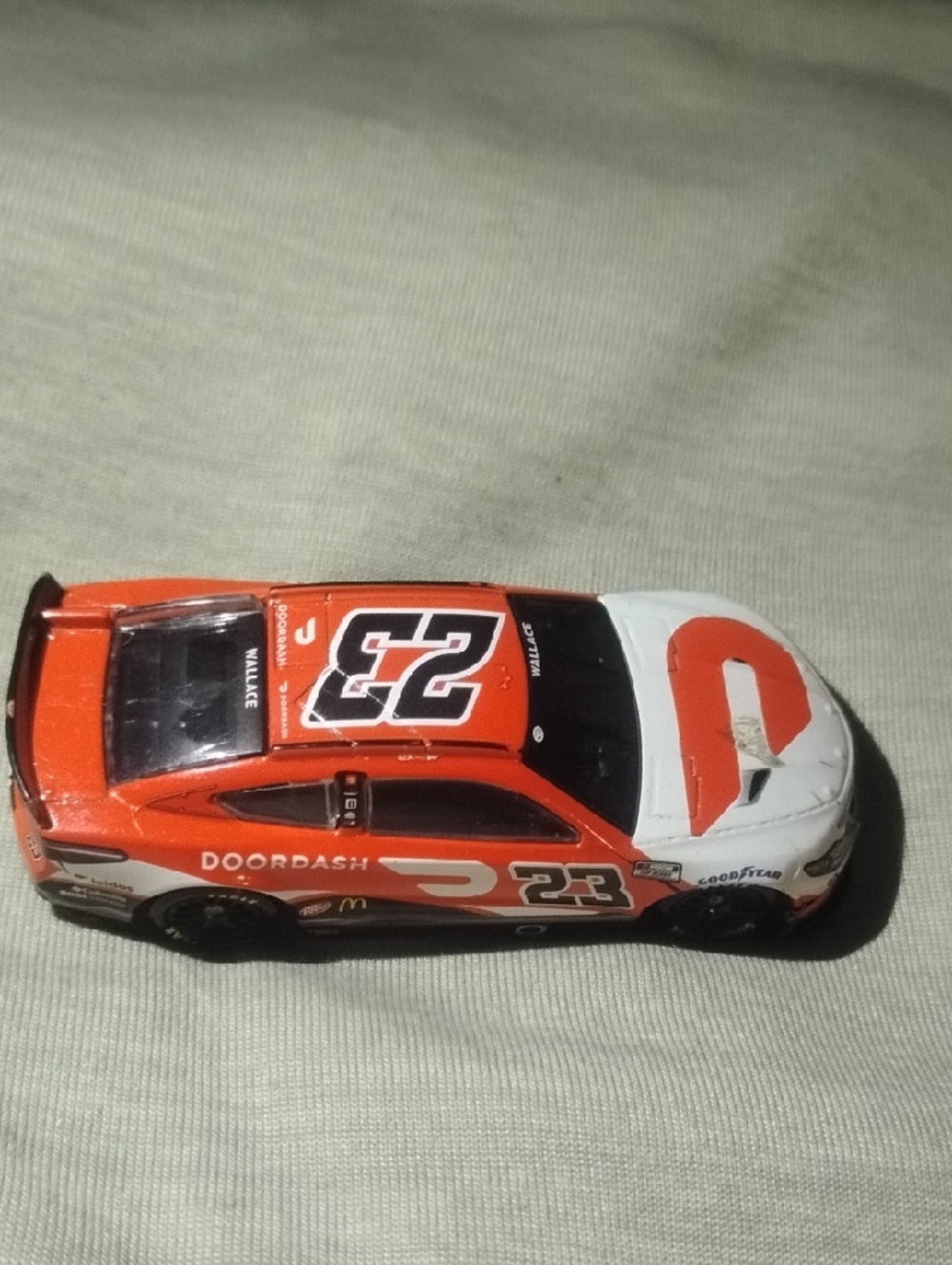 DoorDash Orange and White Men's Die-Cast Race Car Replica Bobby Wallace's